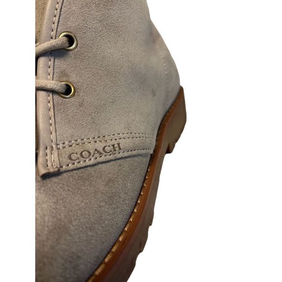 COACH Men's Desert Lace-Lace-Up Boot Tan Nuetral Sand Men's Size 8D - Picture 5 of 12